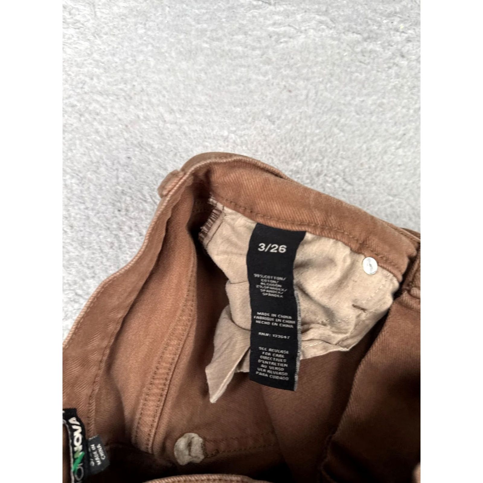 Fashion Nova FASHION NOVA Jeans Bootcut Womens 3/26 26 Brown Mid Rise Stretch Denim 5-Pocket Rise Mid/Bootcut 30.5 In Inseam Size 26" / US 2 / IT 38 - 7 Thumbnail