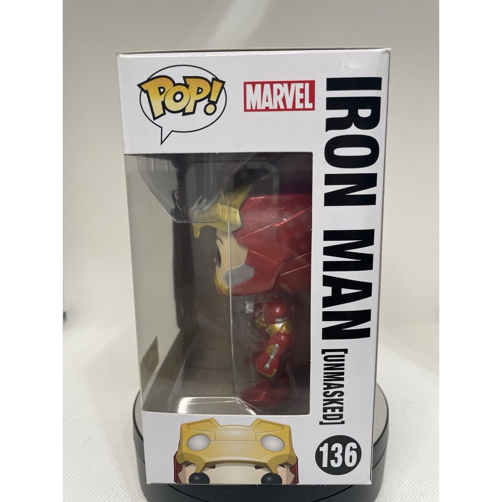 Marvel Comics Funko Pop! Iron Man (Unmasked) - Hot Topic (Exclusive) #136 Size ONE SIZE - 3 Thumbnail
