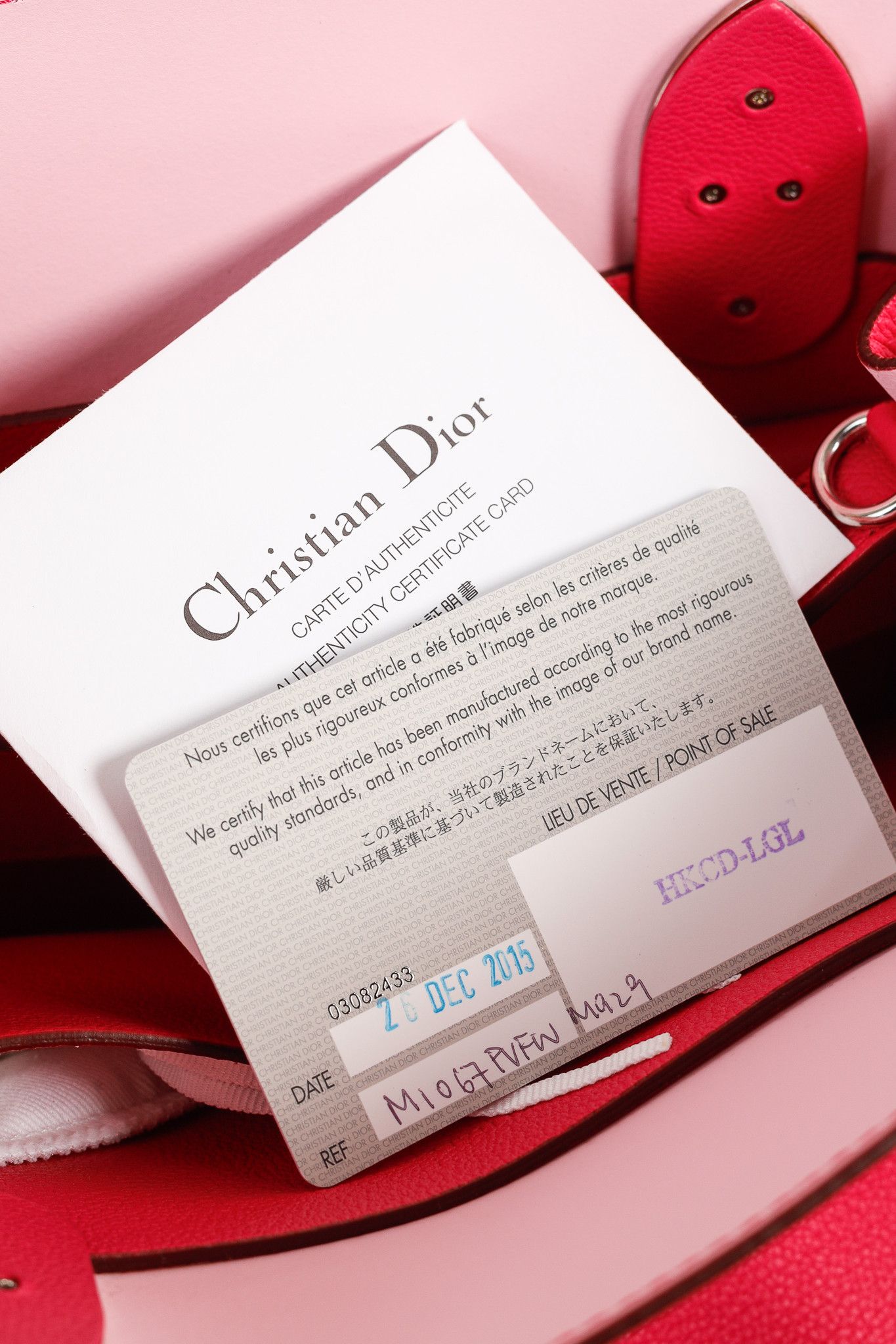 Dior Christian Dior Open Bar Small Supple Grained Calfskin Tote Size ONE SIZE - 14 Thumbnail