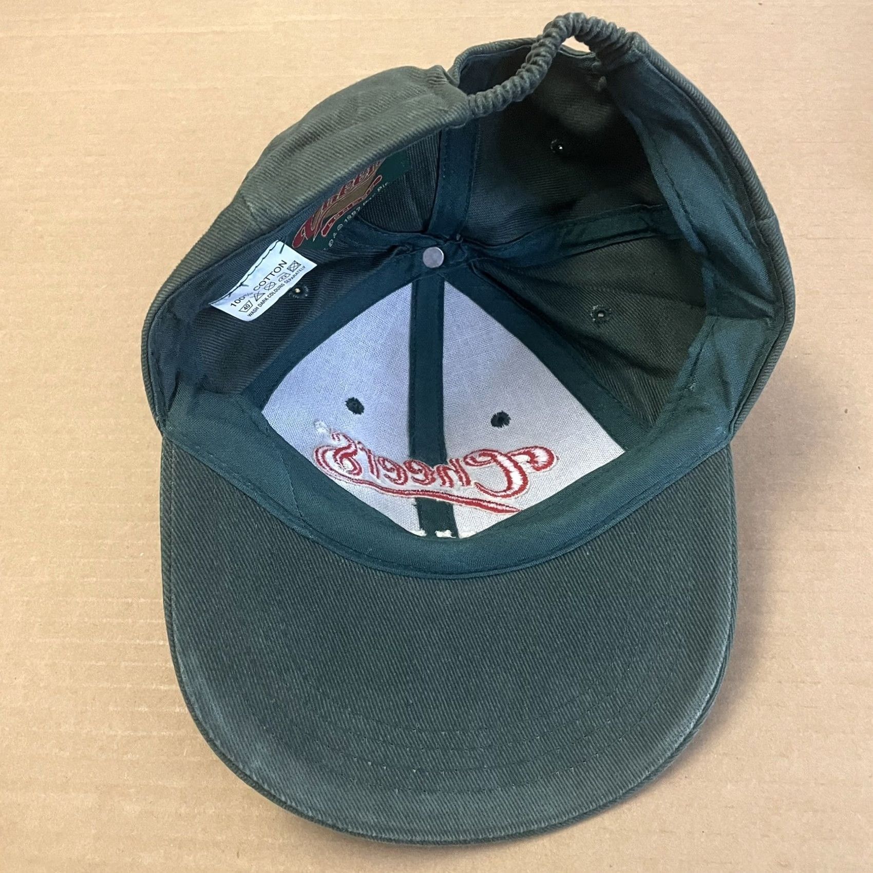 Vintage VINTAGE Cheers London Hat Cap Strap Back Adult Green OS TV Show Stretch Mens Hat Size ONE SIZE - 7 Thumbnail