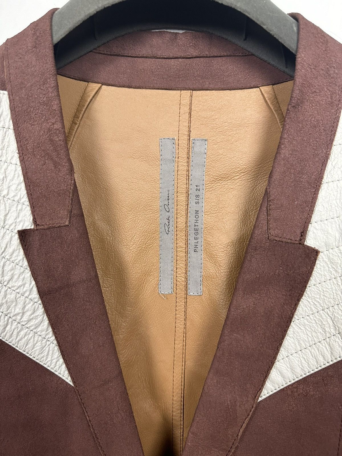 Rick Owens SS21 ‘PHLEGETHON’ Blistered Paper Lamb Lido Jacket Size US S / EU 44-46 / 1 - 5 Thumbnail