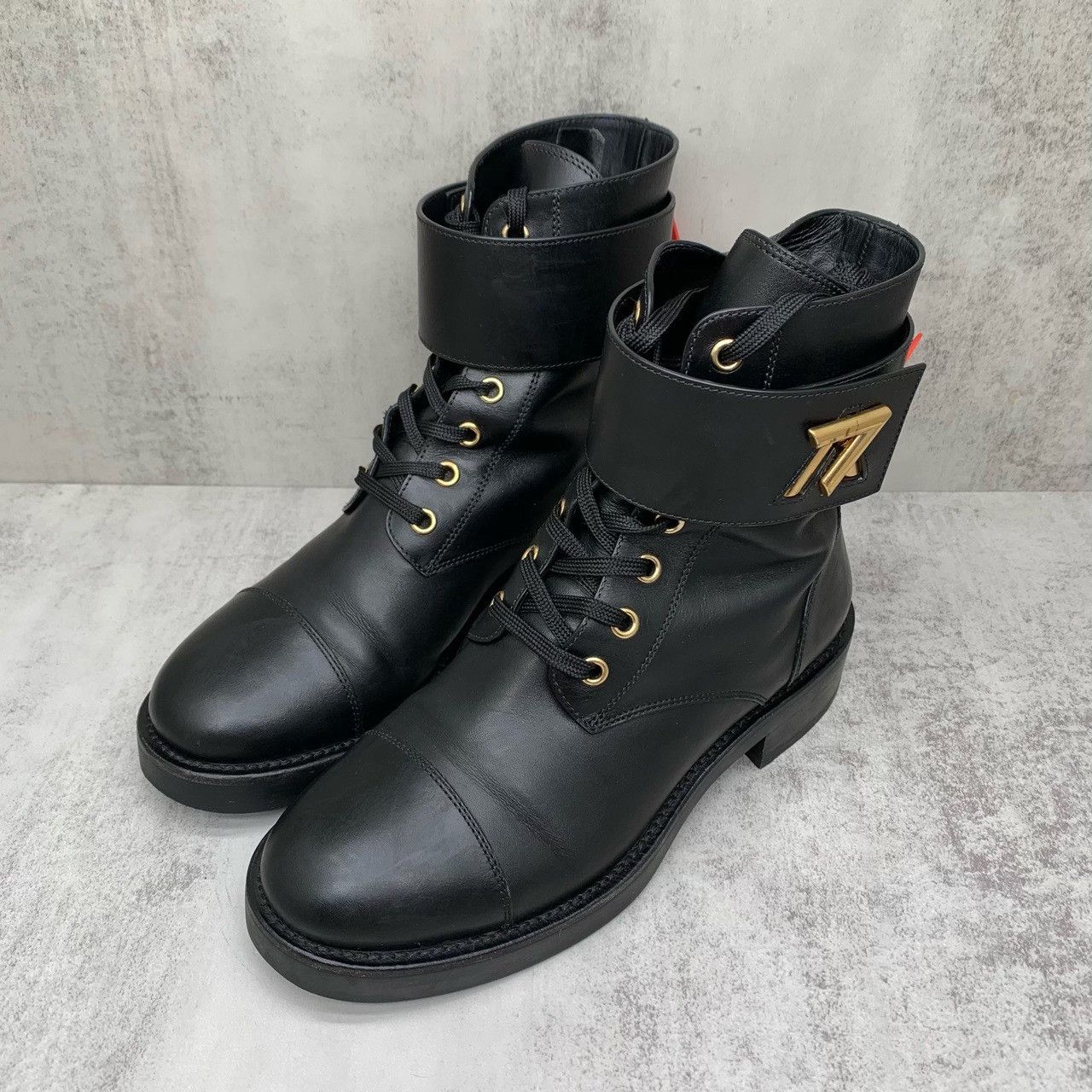 Louis Vuitton LV Black Lock Buckle Short Boots Size US 6 / IT 36 - 1 Thumbnail