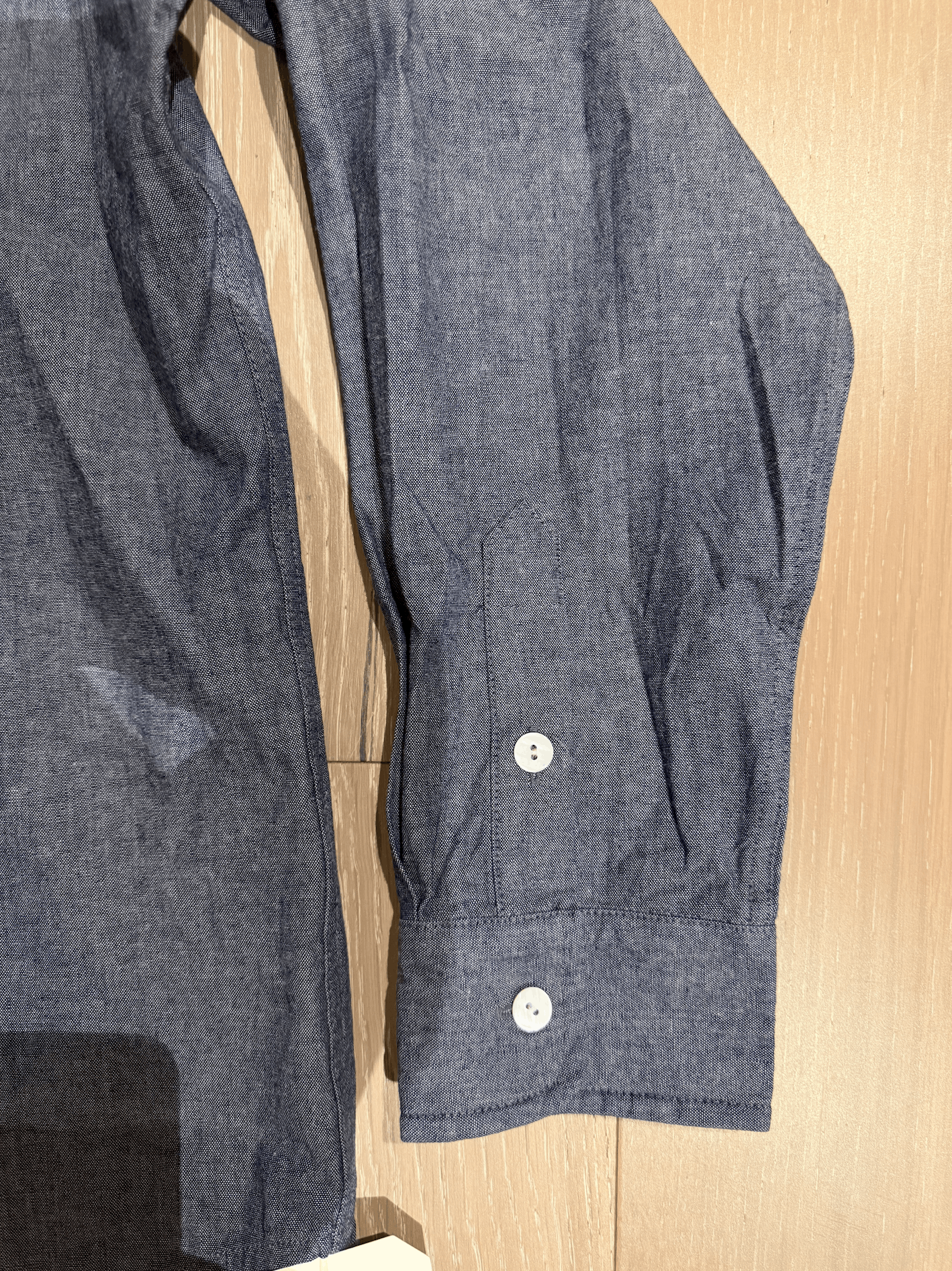 Other 💚 1/25 Conkers Miller Shirt Cotton Chambray Oldham Blue NEW Size US M / EU 48-50 / 2 - 9 Thumbnail