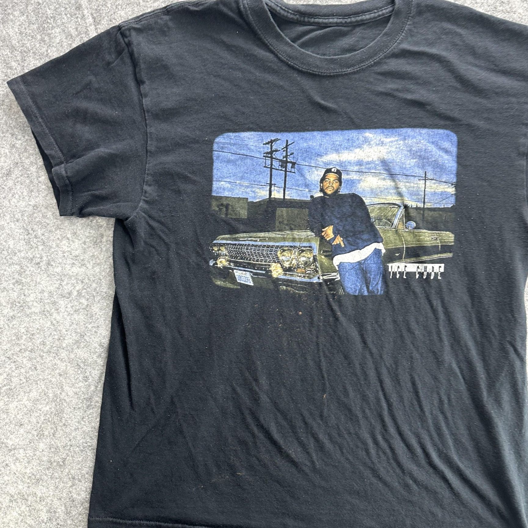 Vintage VINTAGE Ice Cube Shirt Mens Large Black Hip Hop West Coast 90s Tee Graphic Print Crew Neck Short Sleeve Mens Size US L / EU 52-54 / 3 - 3 Thumbnail