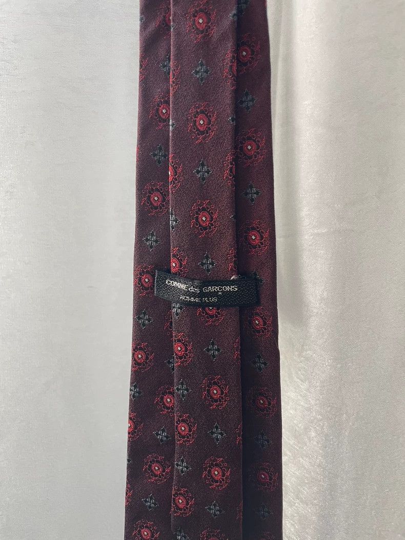Comme des Garcons Comme des Garcons Embroidered Red Tie Size ONE SIZE - 4 Thumbnail