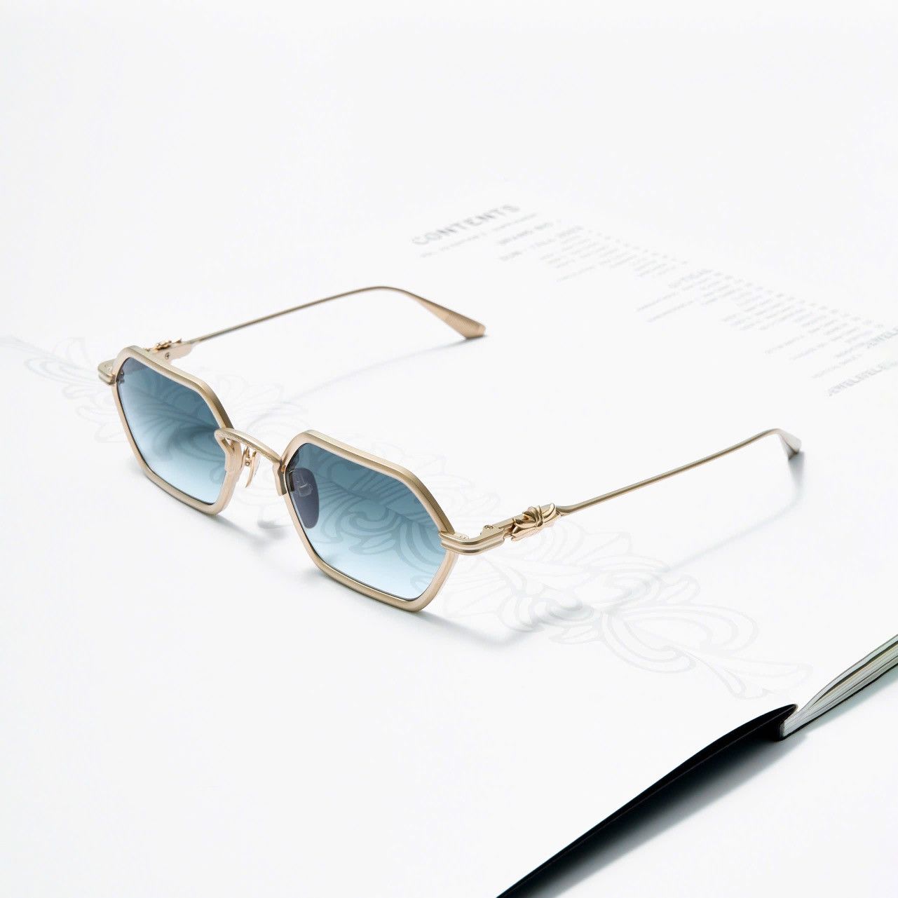 Chrome Hearts CHROME HEARTS DATASS MATTER GOLD PLATED SUNGLASSES Size ONE SIZE - 1 Thumbnail