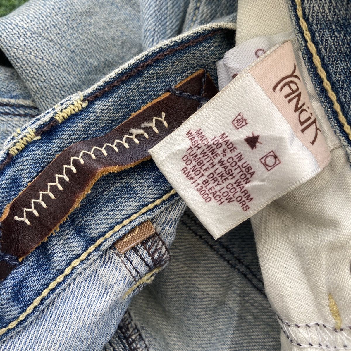 If Six Was Nine YANUK BOOTCUT DISTRESSED JEANS Size 29" - 15 Thumbnail