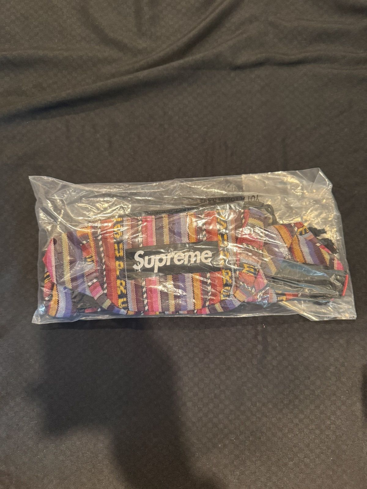 Supreme Woven Stripe Waist Bag Multicolor | Grailed