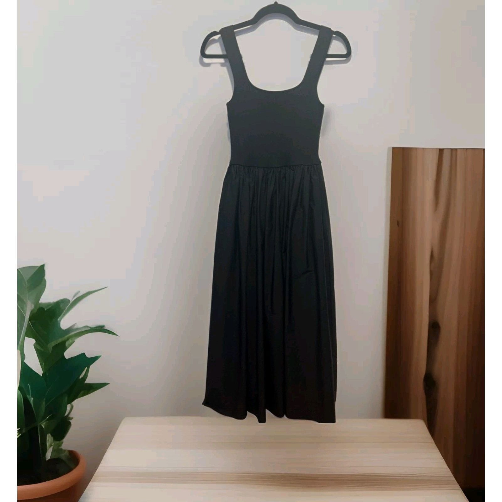 Matteau MATTEAU Knit And Cotton Maxi Black Classic Dress $620 10 Size L / US 10 / IT 46 - 10 Thumbnail