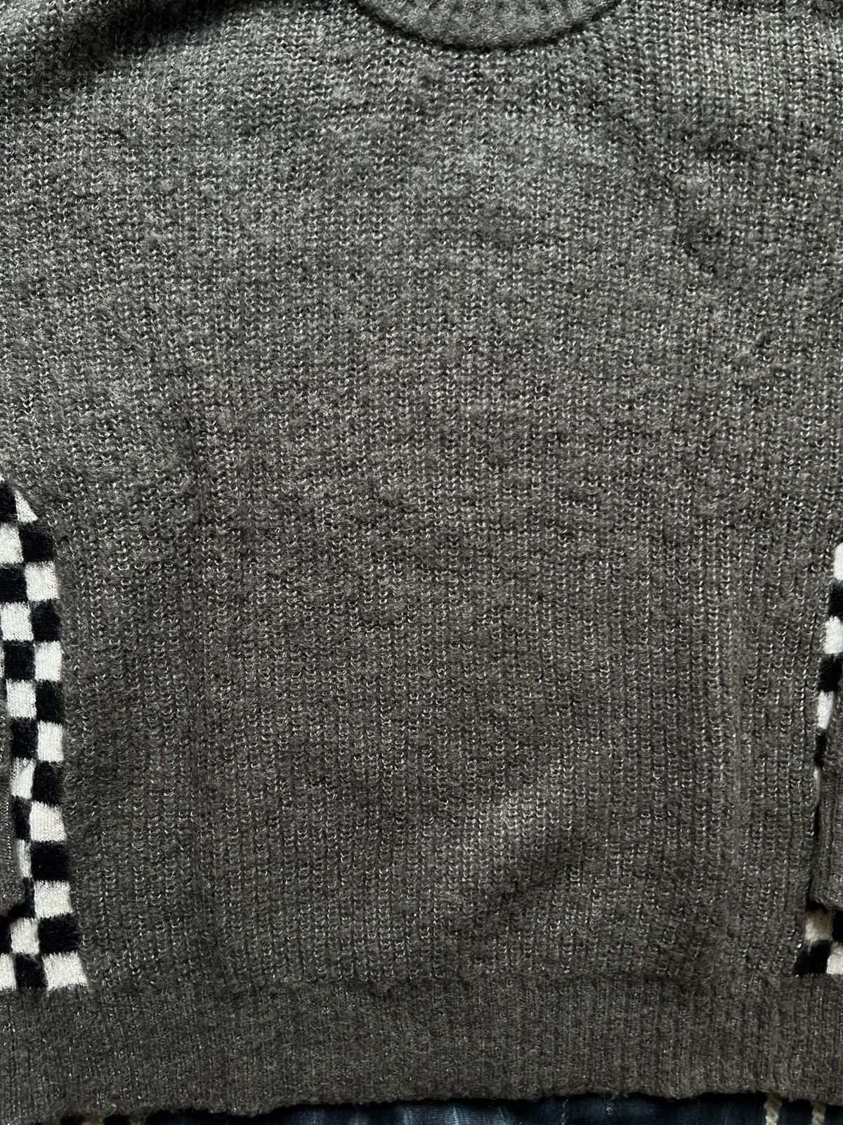 Japanese Brand Son of the Cheese Checkerboard Knitted Sweater Size US S / EU 44-46 / 1 - 4 Thumbnail