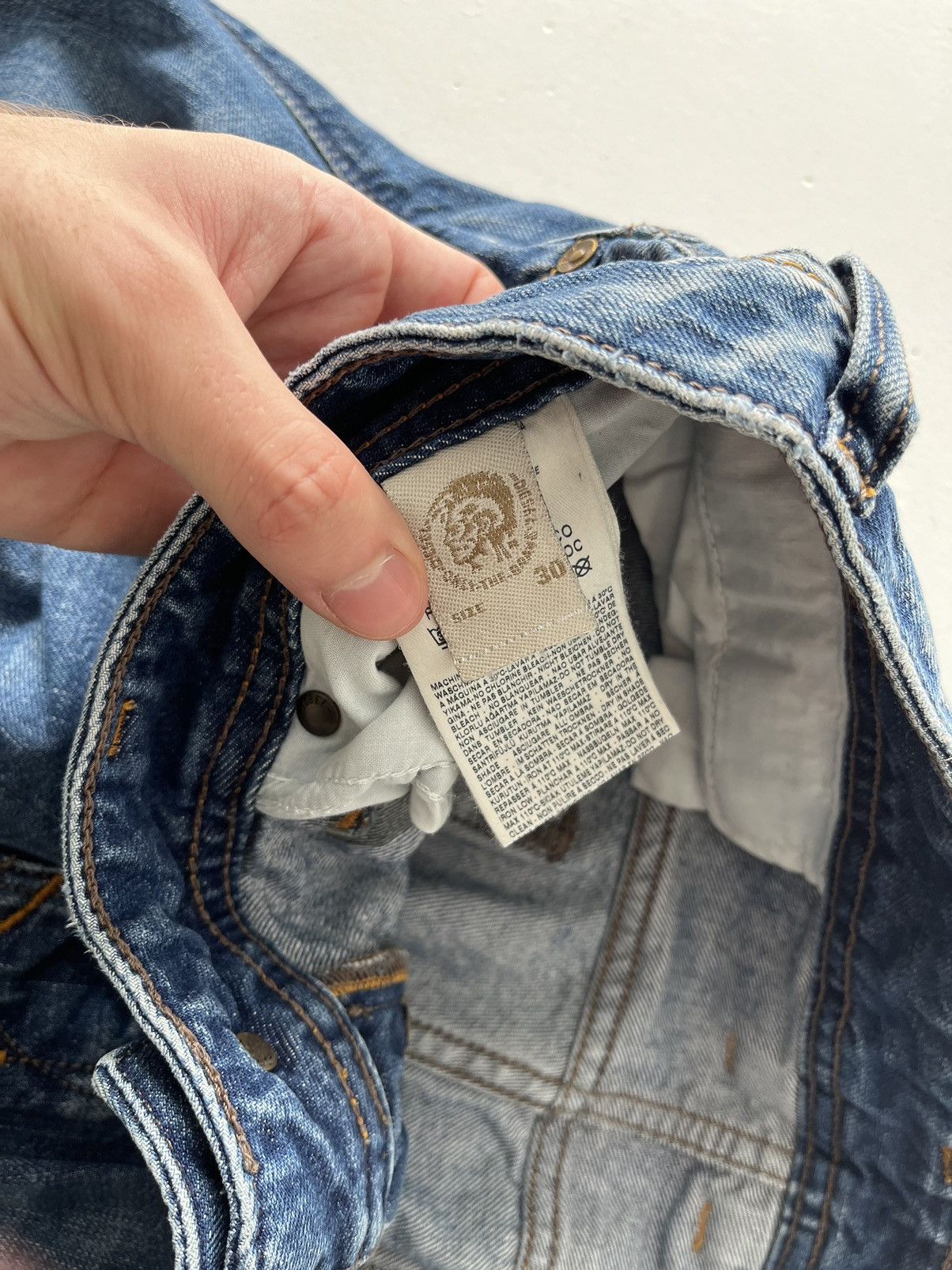 Diesel × Vintage Vntage 90 Diesel Disstresed washed Flare Low Rise jeans Y2k Size US 30 / EU 46 - 8 Thumbnail