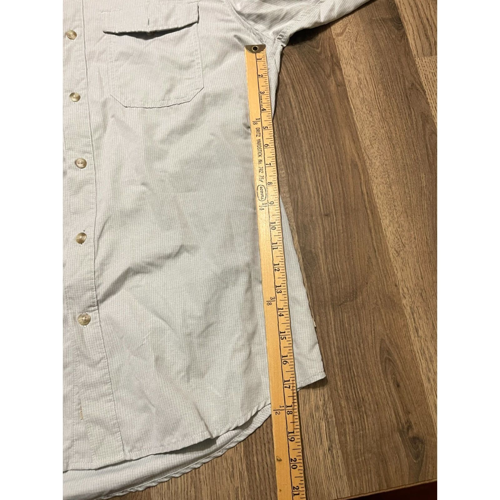 ExOfficio ExOfficio Shirt Mens Large Gray Button Up Long Sleeve Size US L / EU 52-54 / 3 - 6 Thumbnail
