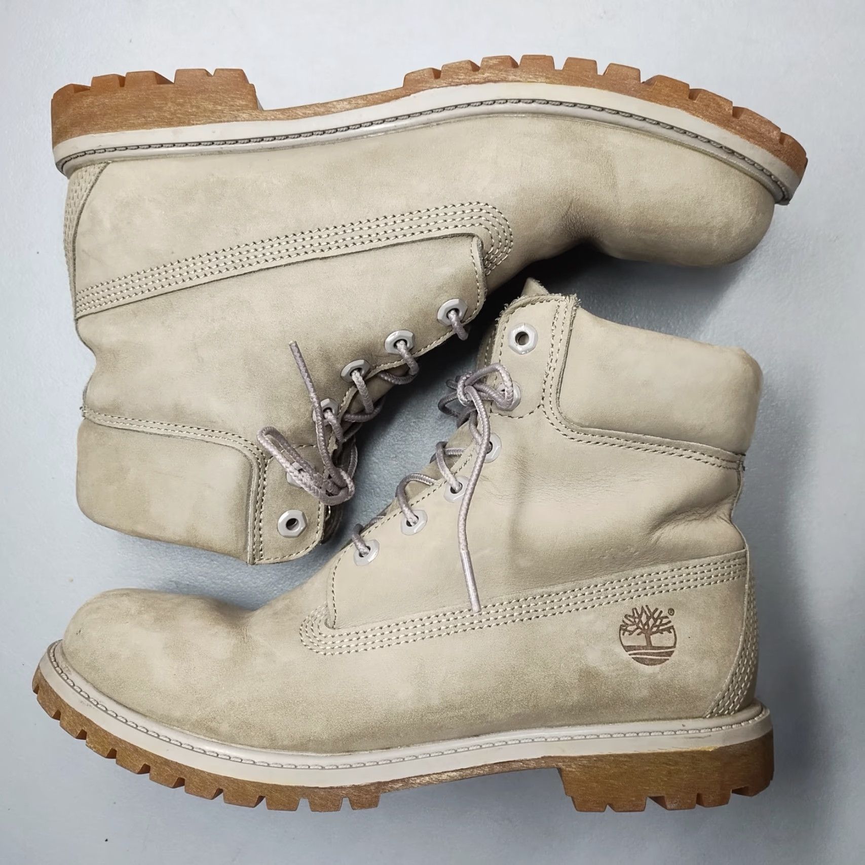 Timberland Timberland Womens US Size 10M Gray Leather Steel Toe Lace Up 1270188 Boot SZ 10M Leather Upper Ankle Pep Size US 10 / IT 40 - 4 Thumbnail