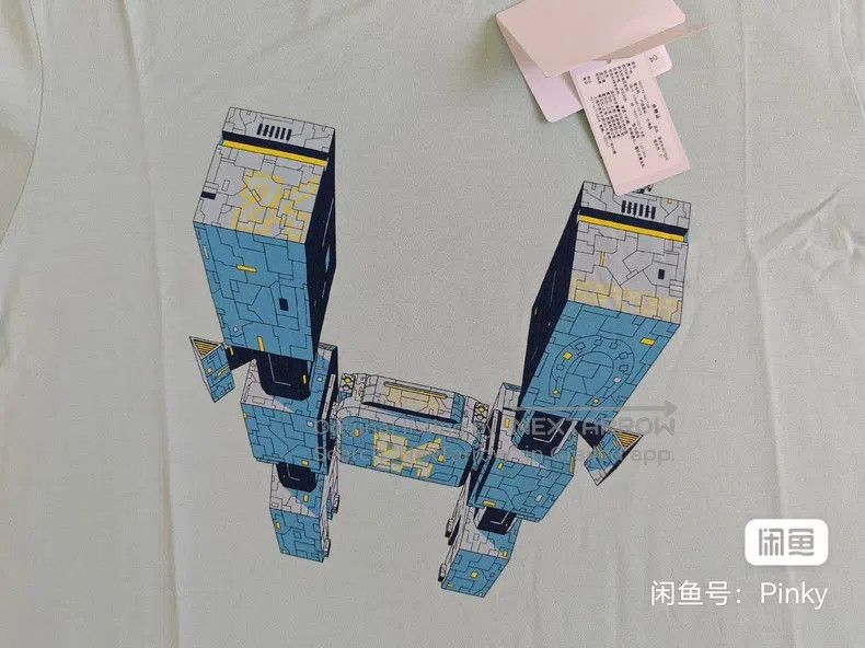 Hermes Hermes Men's Short Sleeve T-Shirt, Mint Green, Cotton, Rob Size US S / EU 44-46 / 1 - 5 Thumbnail