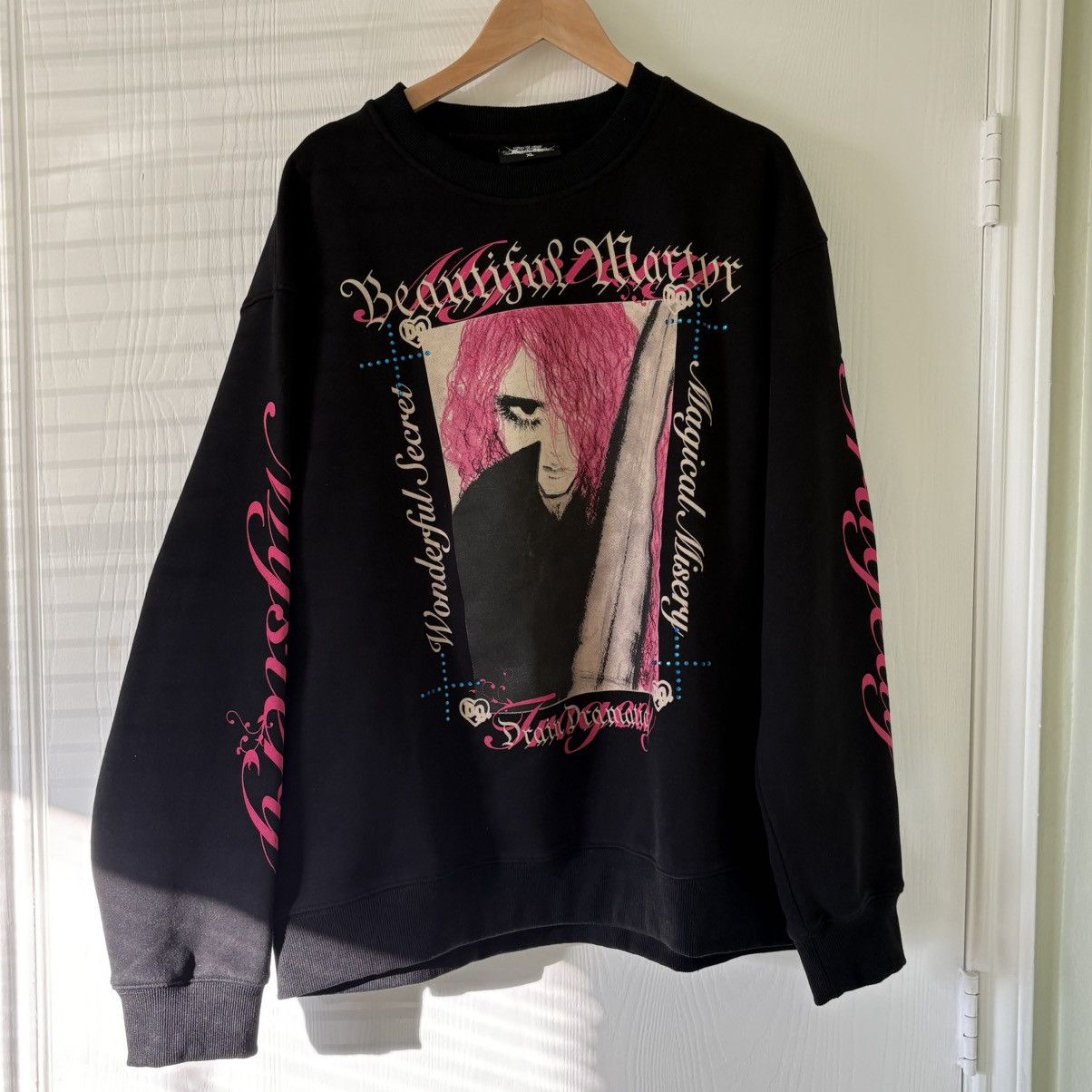 Drain Gang Bladee Beautiful Martyr crewneck Hoodie Size US XL / EU 56 / 4 - 1 Thumbnail