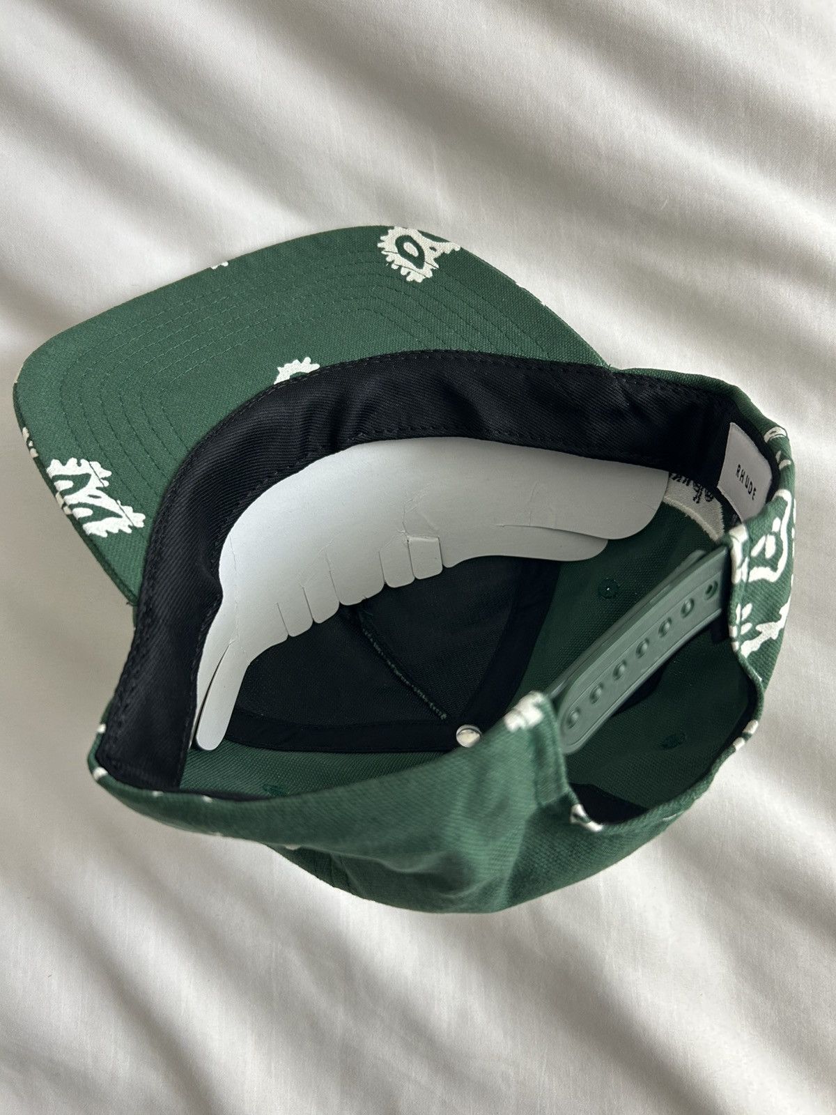 Rhude Rhude Bandana Hat Green R Logo Paisley Size ONE SIZE - 6 Thumbnail