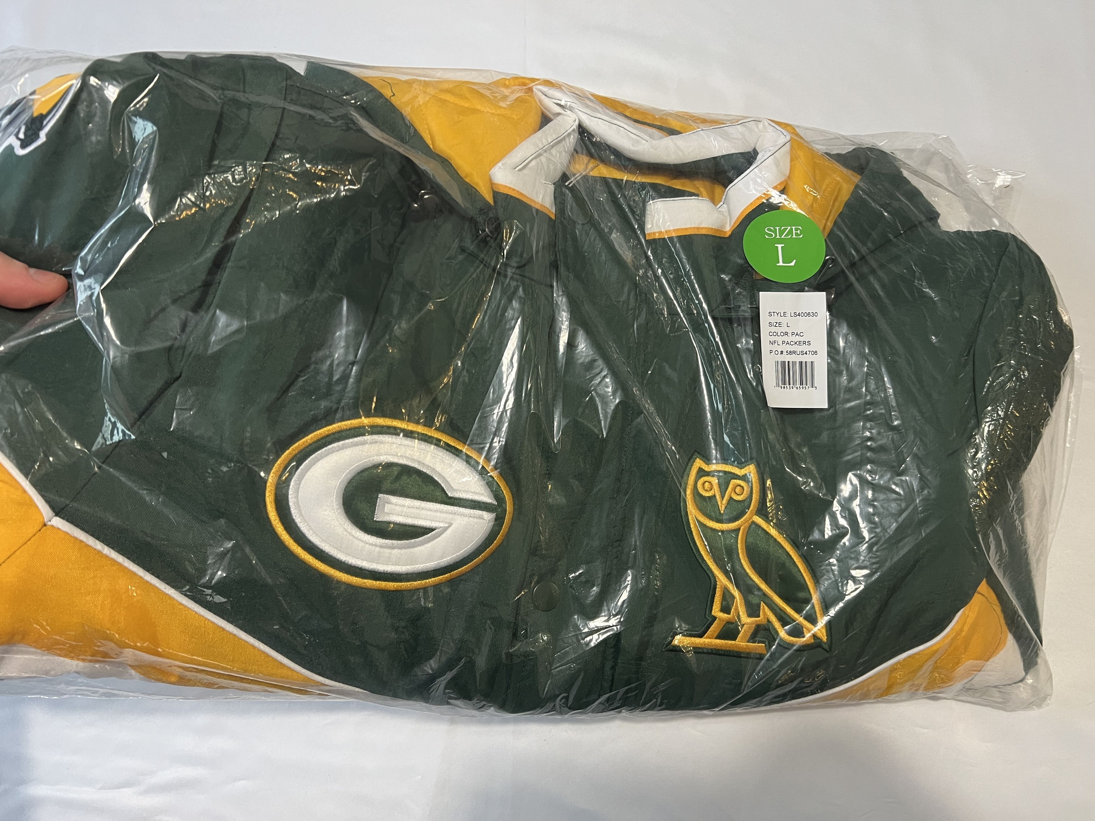 Drake OVO x NFL GREEN BAY PACKERS STARTER® SIDELINE PUFFER JACKET Size US L / EU 52-54 / 3 - 3 Thumbnail
