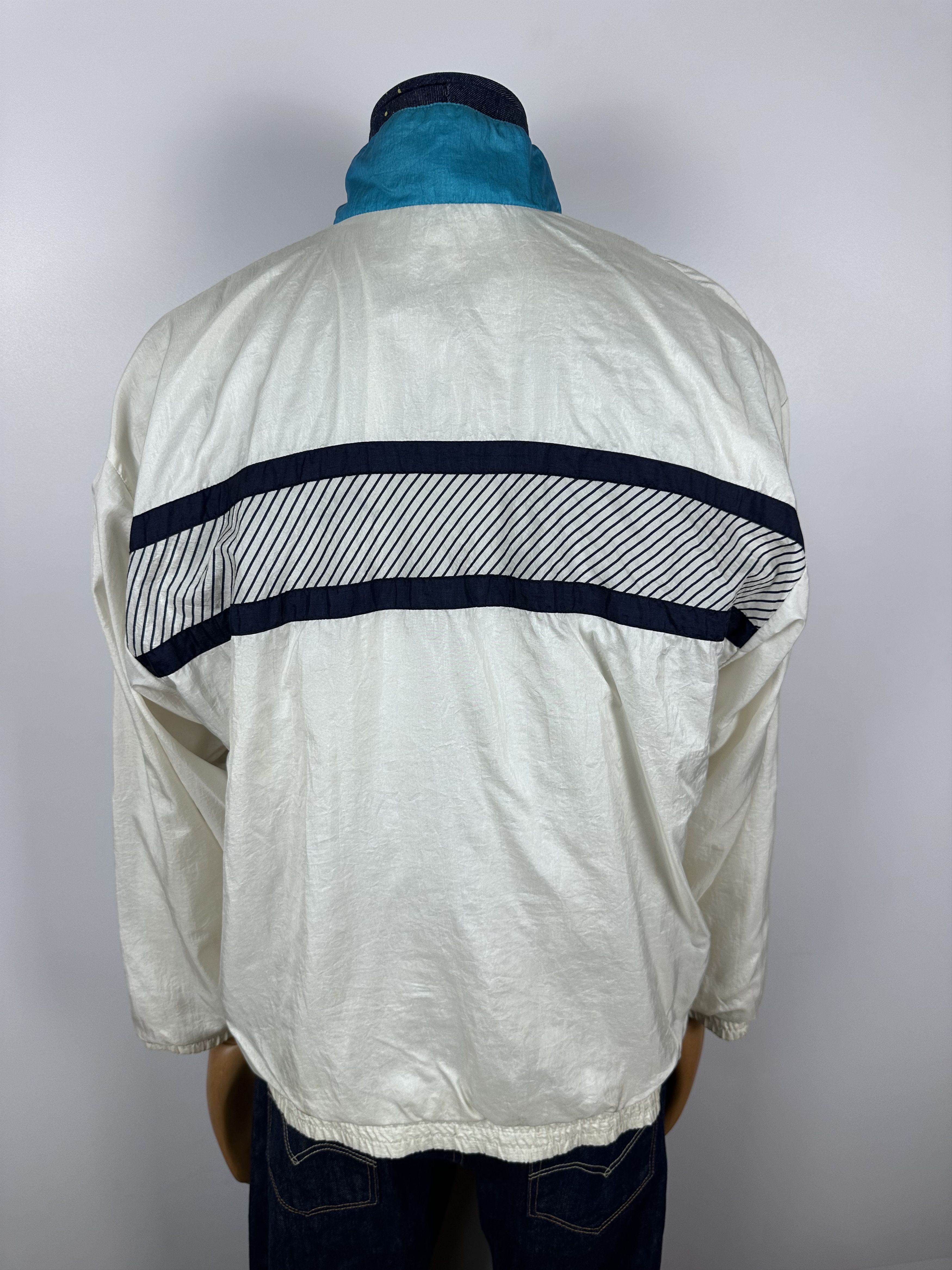 Adidas × Vintage Adidas Originals Vintage 90s White Nylon Track Top Jacket Size US M / EU 48-50 / 2 - 9 Thumbnail