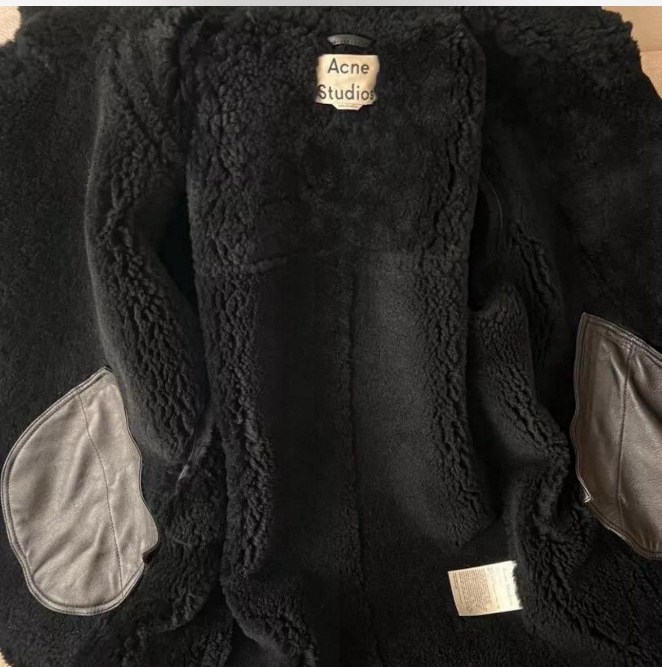 Acne Studios Acne Studios Shearling Biker Jacket — Black (Size S) Size US S / EU 44-46 / 1 - 6 Thumbnail