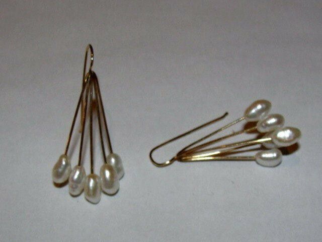 Designer 14 kt Gold Freshwater Pearl Drop Earrings Size ONE SIZE - 1 Thumbnail