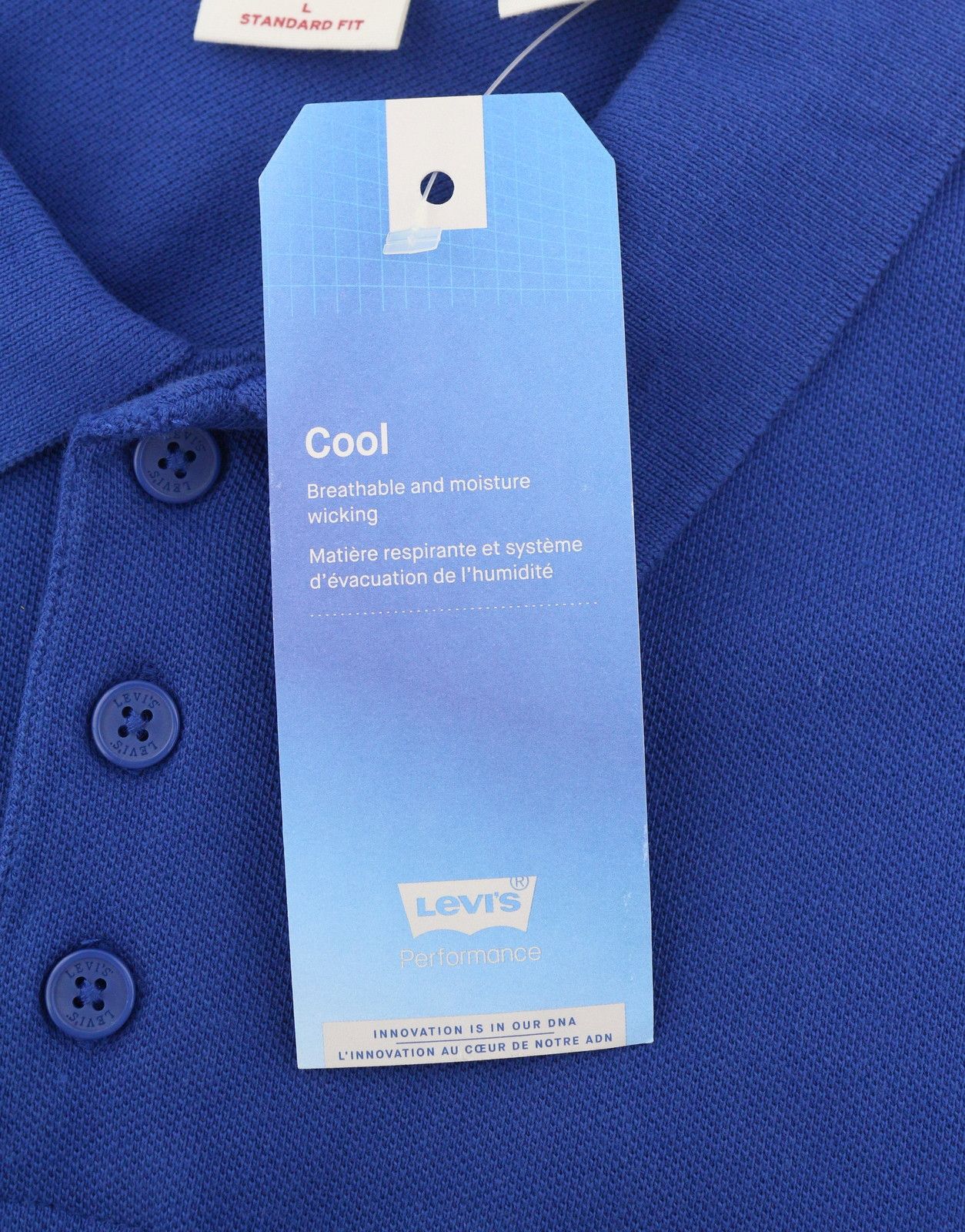 Levi's STANDARD FIT XL Blue Cotton Patch Logo 87875 Size US XL / EU 56 / 4 - 8 Thumbnail