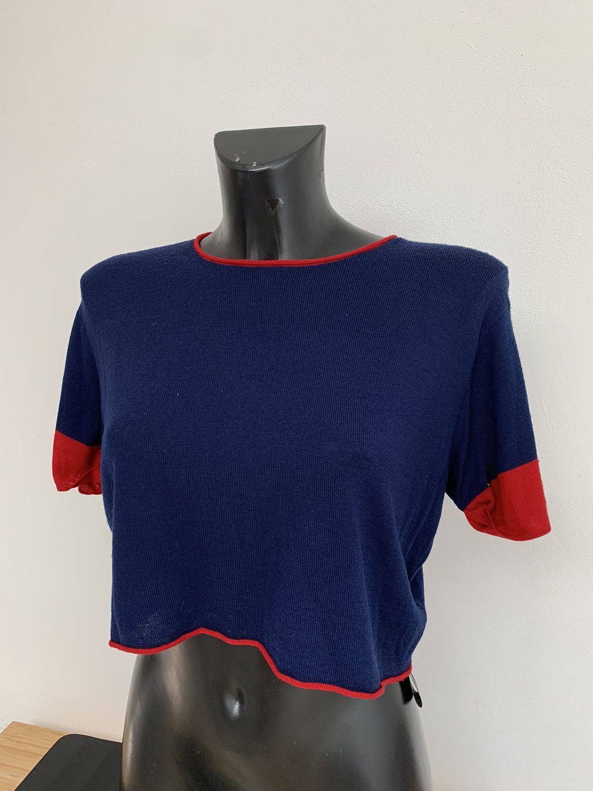 Alanui Alanui Fine Wool Crop Knit T-Shirt Size S / US 4 / IT 40 - 4 Thumbnail