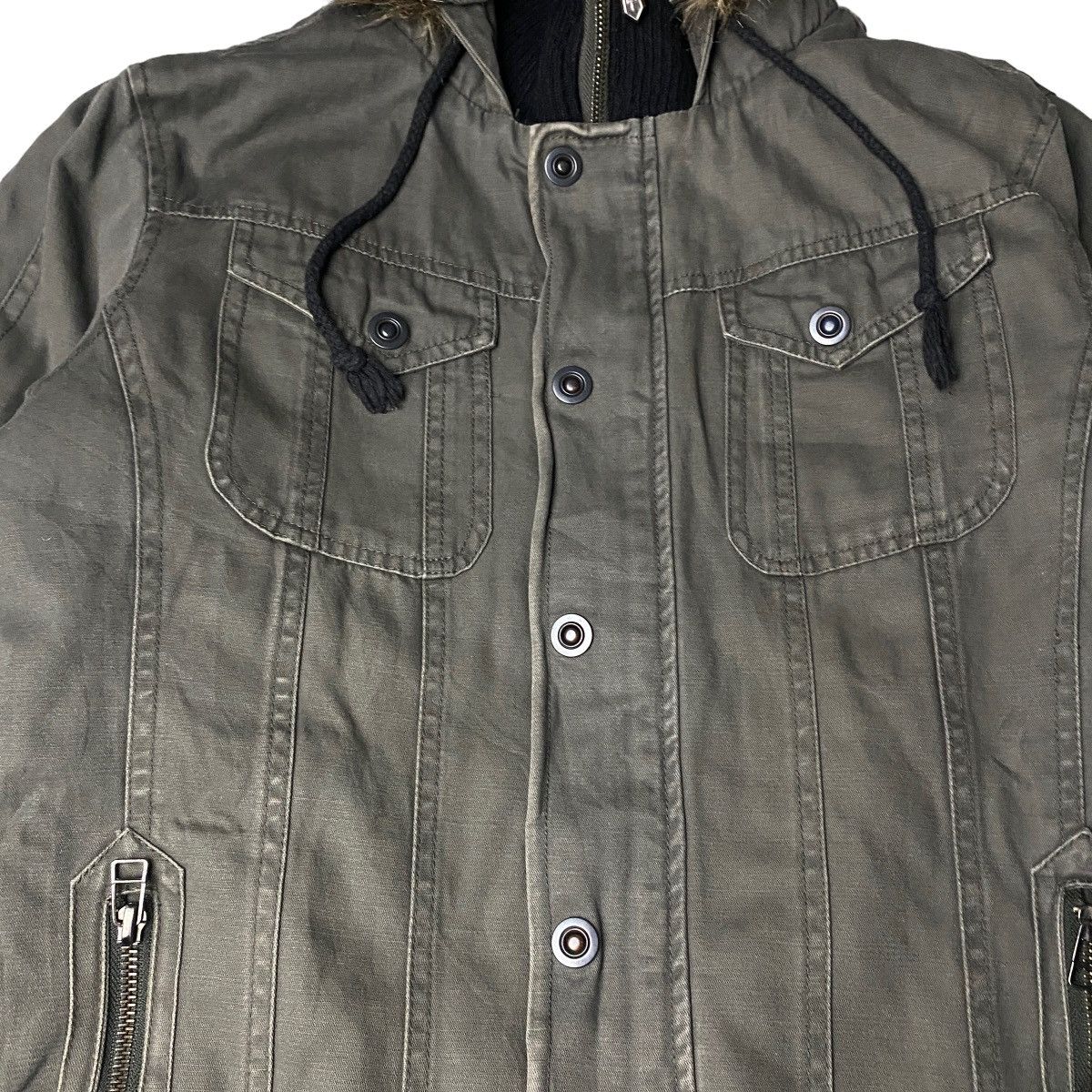 If Six Was Nine 2000's Jackrose Japanese Fur Raccoon Bomber Jacket Size US M / EU 48-50 / 2 - 9 Thumbnail