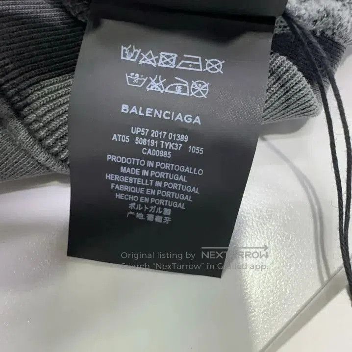 Balenciaga Balenciaga Men's Hooded Sweatshirt with Paris Print. Size US M / EU 48-50 / 2 - 5 Thumbnail