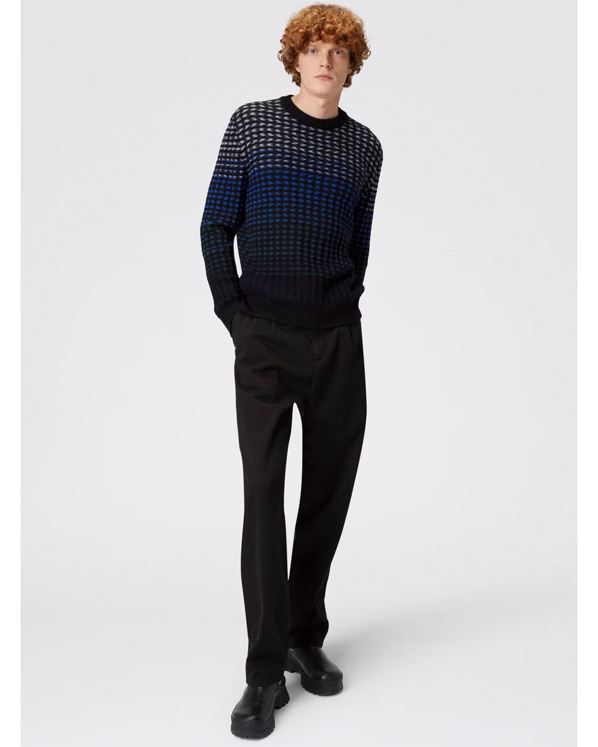 Missoni o1f1d3z0326 Textured Stitch Pullover Jumper in Multicolor Size US L / EU 52-54 / 3 - 2 Thumbnail