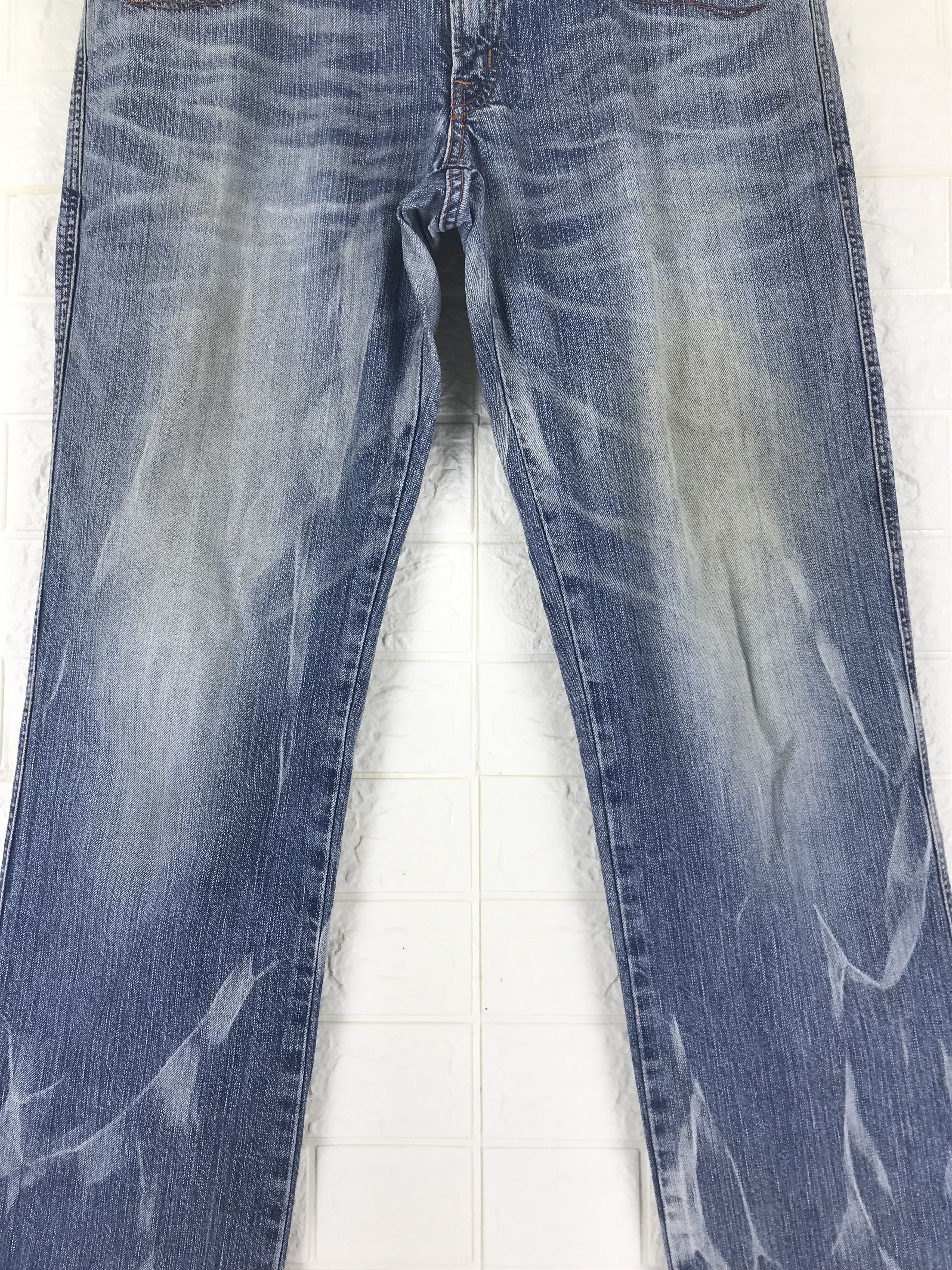 Edwin Vintage Edwin 503 Blue Bleach Flare Jeans Size US 32 / EU 48 - 3 Thumbnail
