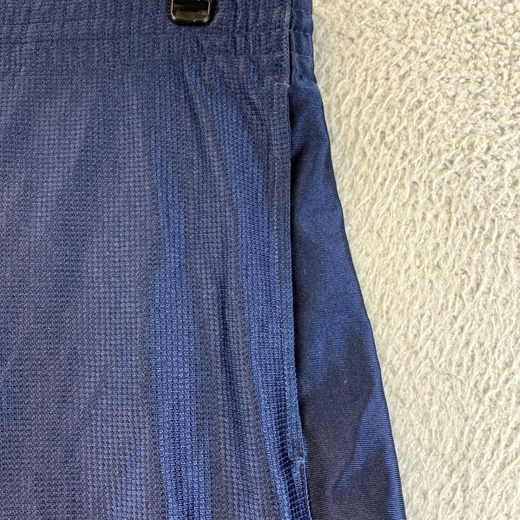 Nike VINTAGE Nike Mens Navy Blue Basketball Shorts S 84-70 Regular Athletic Basketball Mens Men Blue Cotton Pull On Solid 84-70 Nike 84-70 Shorts Size US 29 - 6 Thumbnail
