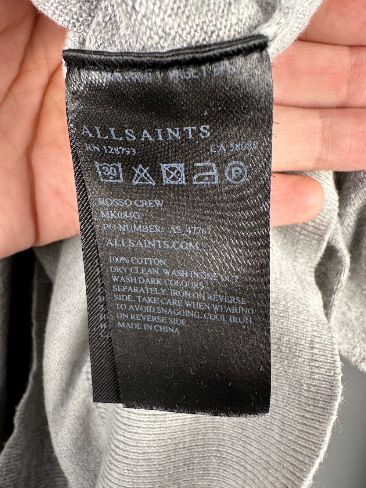 Allsaints Allsaints Crew Neck Rosso Casual Jumper Pullover Size US S / EU 44-46 / 1 - 11 Thumbnail