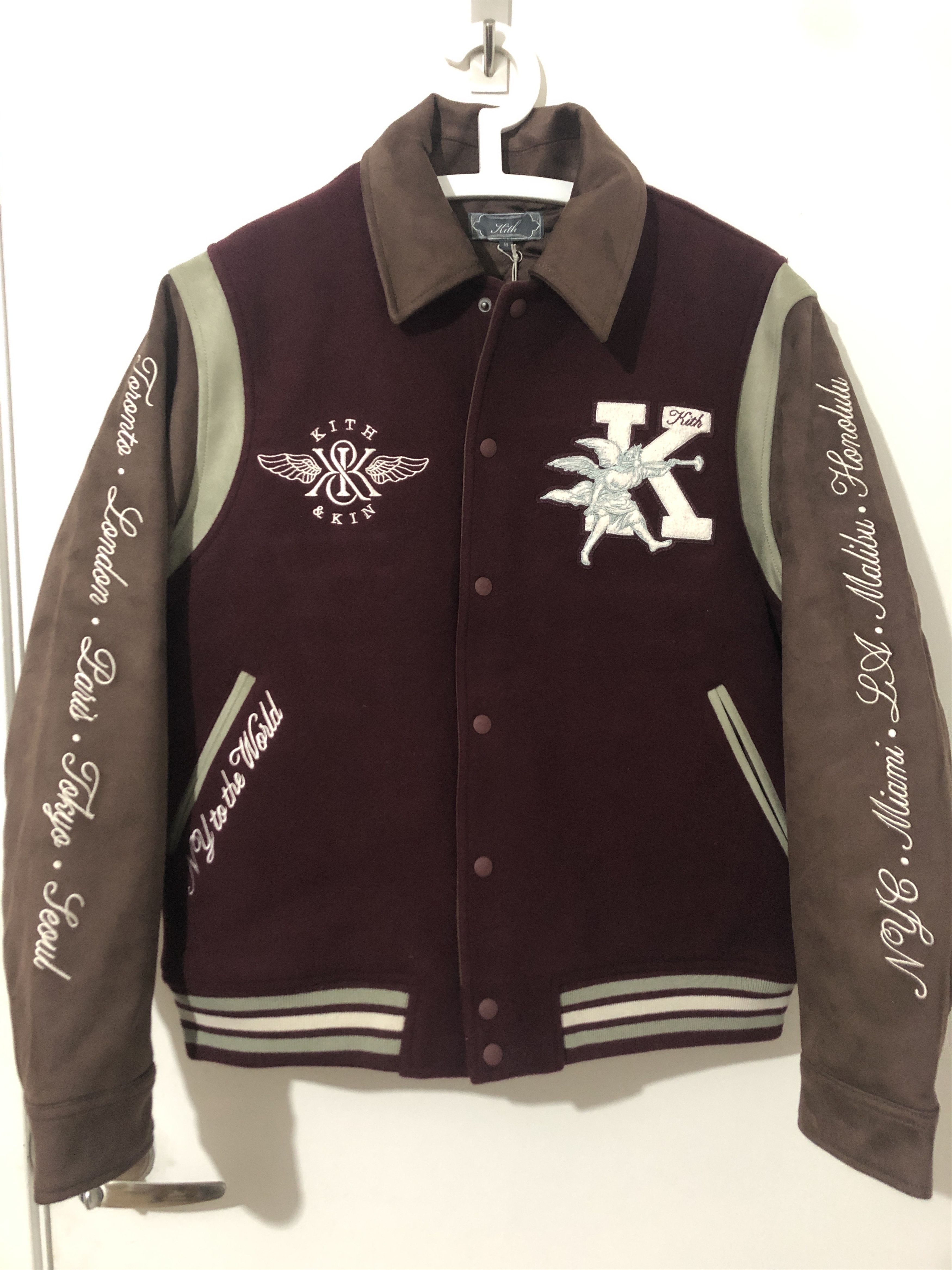 Kith Kith Wool & Microsuede Varsity Jacket Size US M / EU 48-50 / 2 - 6 Thumbnail