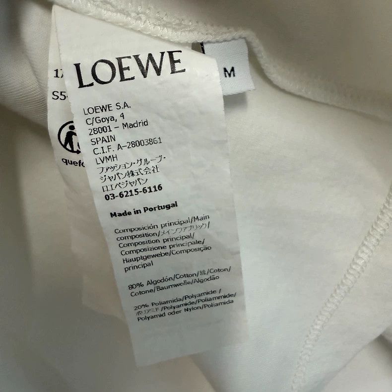Loewe LOEWE Logo printed round neck short short sleeve T-shirt Size M / US 6-8 / IT 42-44 - 4 Thumbnail