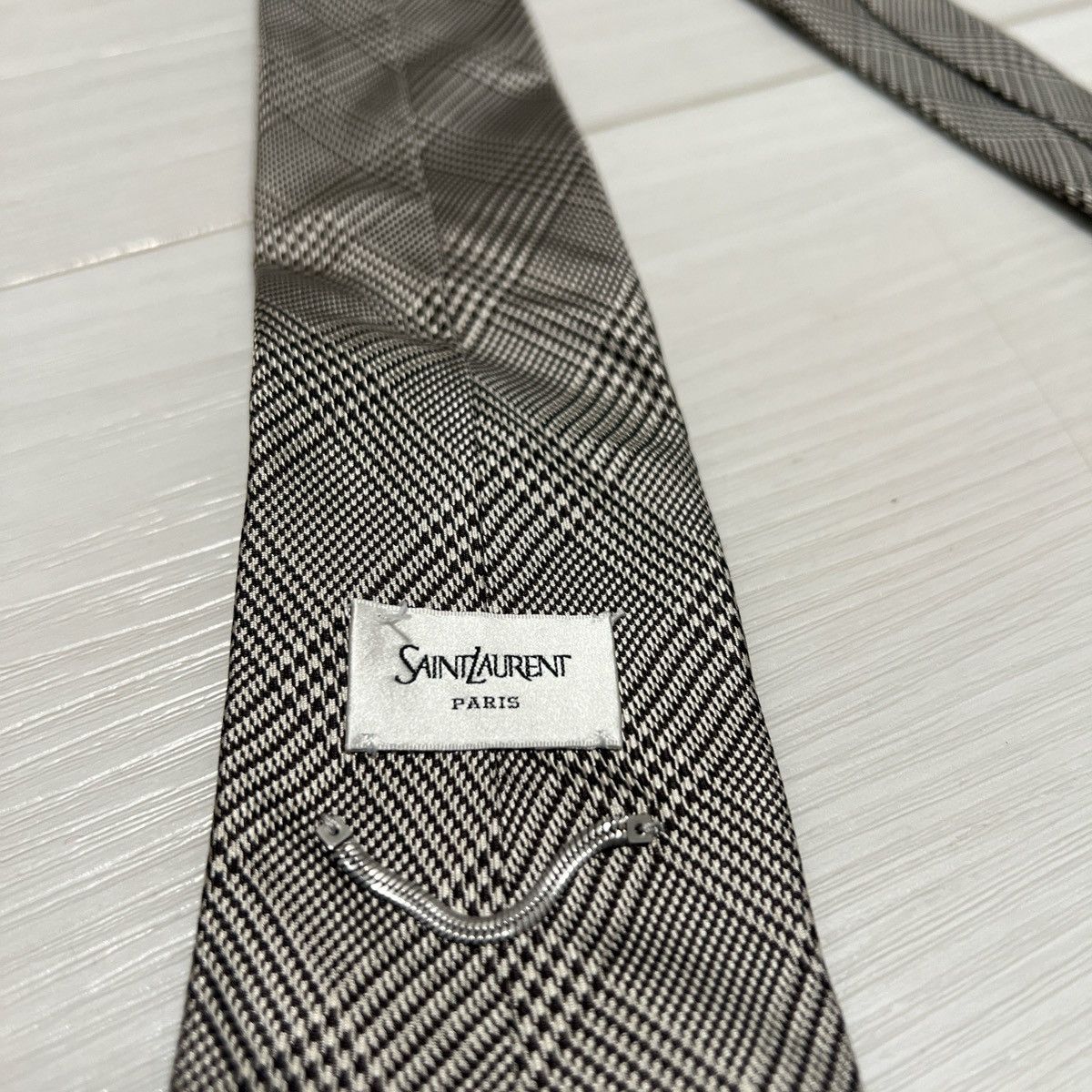 Saint Laurent Paris Saint Laurent Silk Tie Size ONE SIZE - 3 Thumbnail