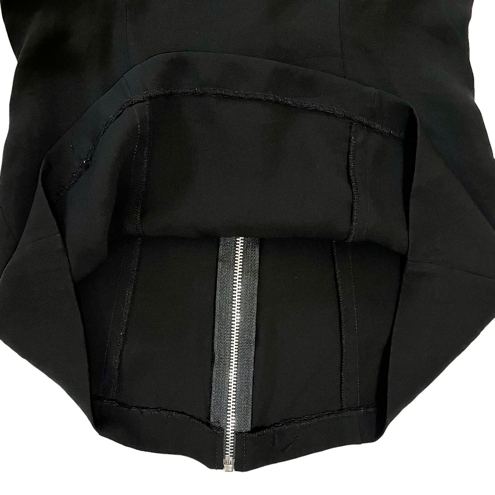 Other Vena Cava Black Scoop Neck Zip Back High-Low Fitted Top Size S / US 4 / IT 40 - 6 Thumbnail