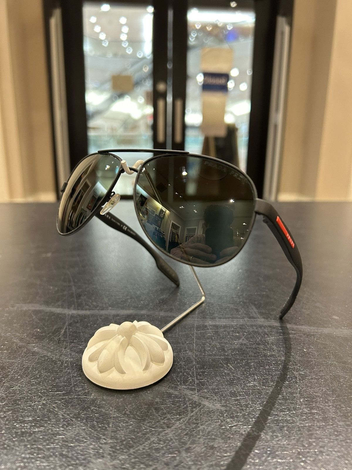 Prada Prada Aviator Sunglasses Size ONE SIZE - 1 Thumbnail