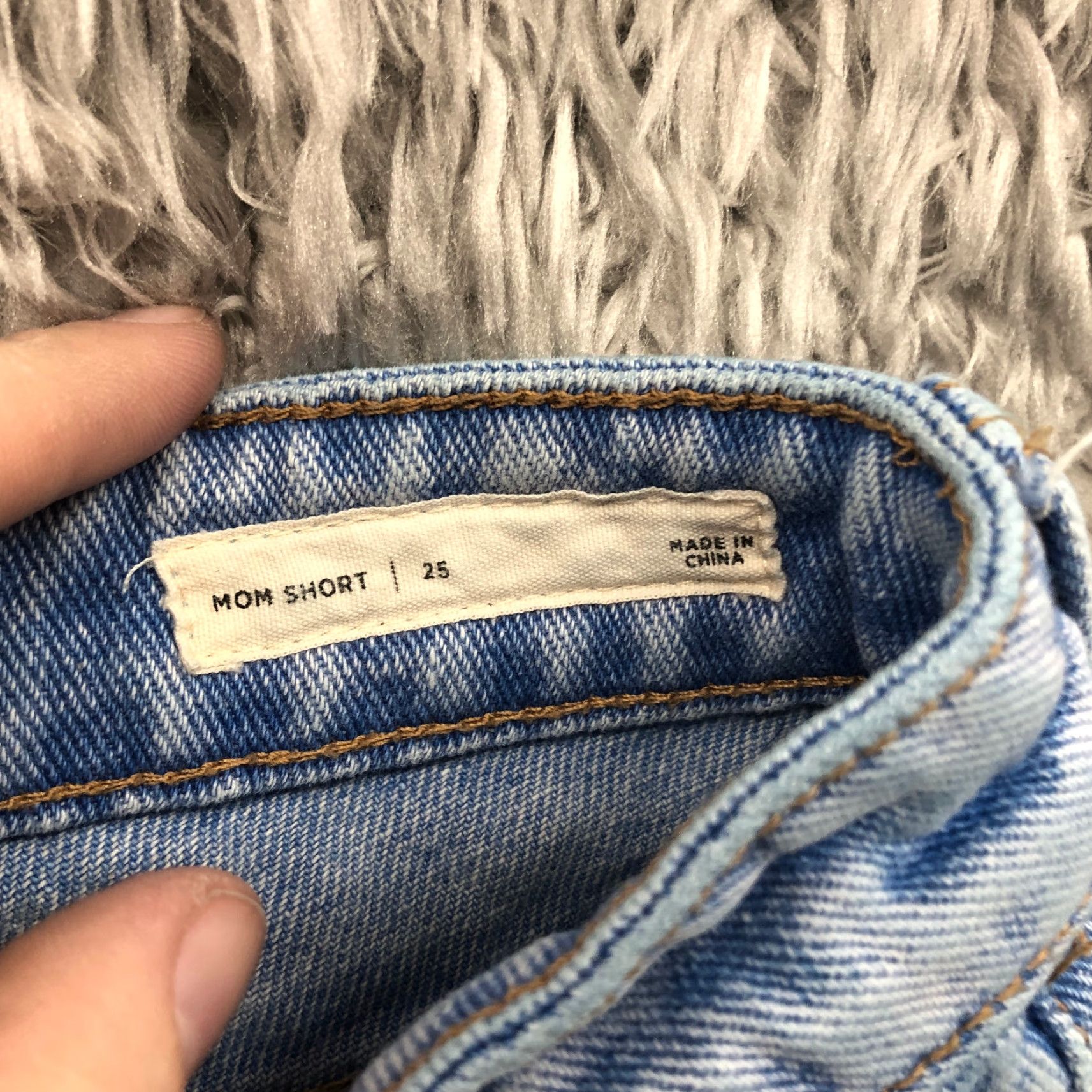 Pacsun PacSun Shorts Womens Size 25 Mid Rise Dark Wash Blue Denim Jean Mom Size 42" / US 20 - 7 Thumbnail