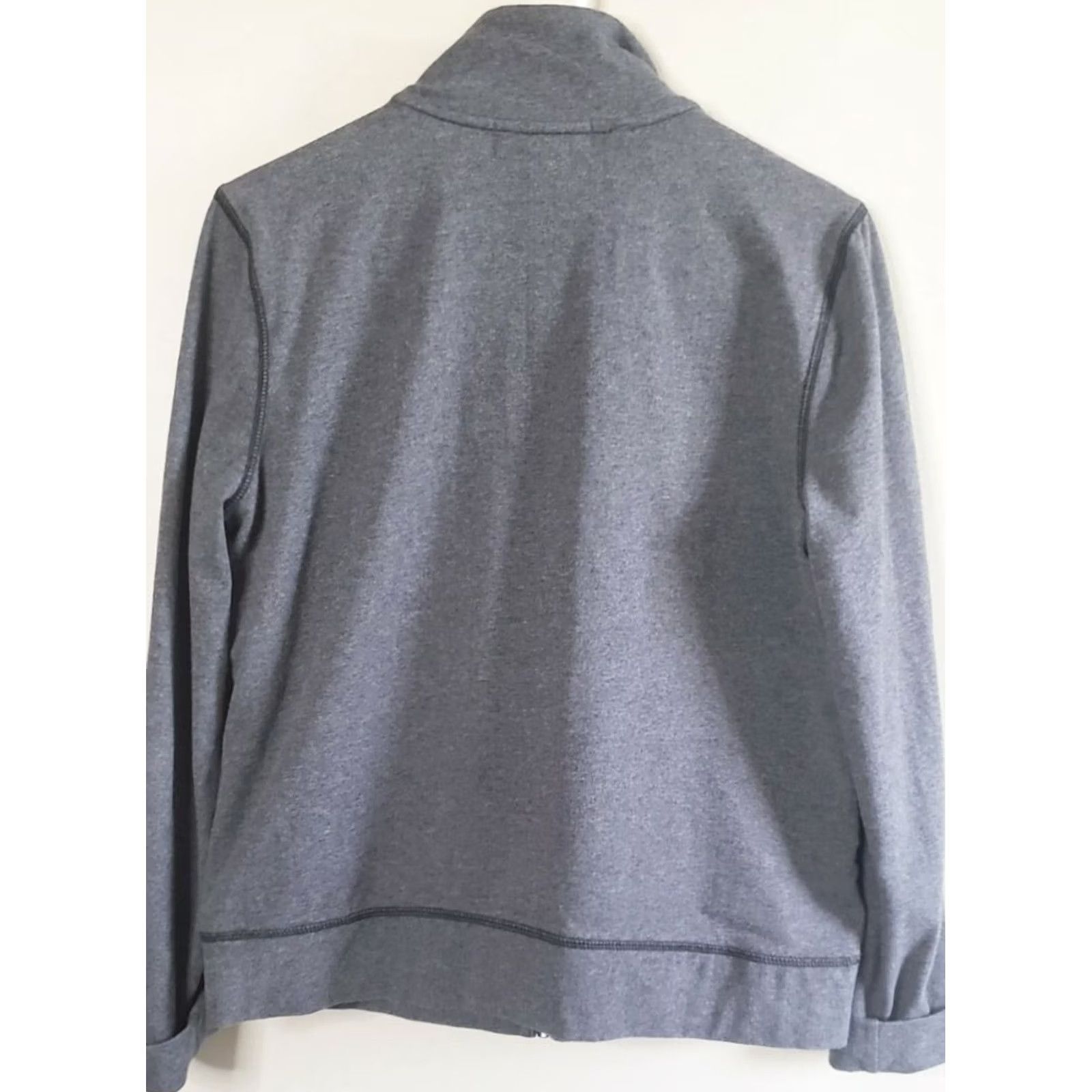 Ralph Lauren VINTAGE? LAUREN ACTIVE Ralph Lauren Women's L Gray Full Zip Quilted Fleece Lined Jacket Size L / US 10 / IT 46 - 6 Thumbnail