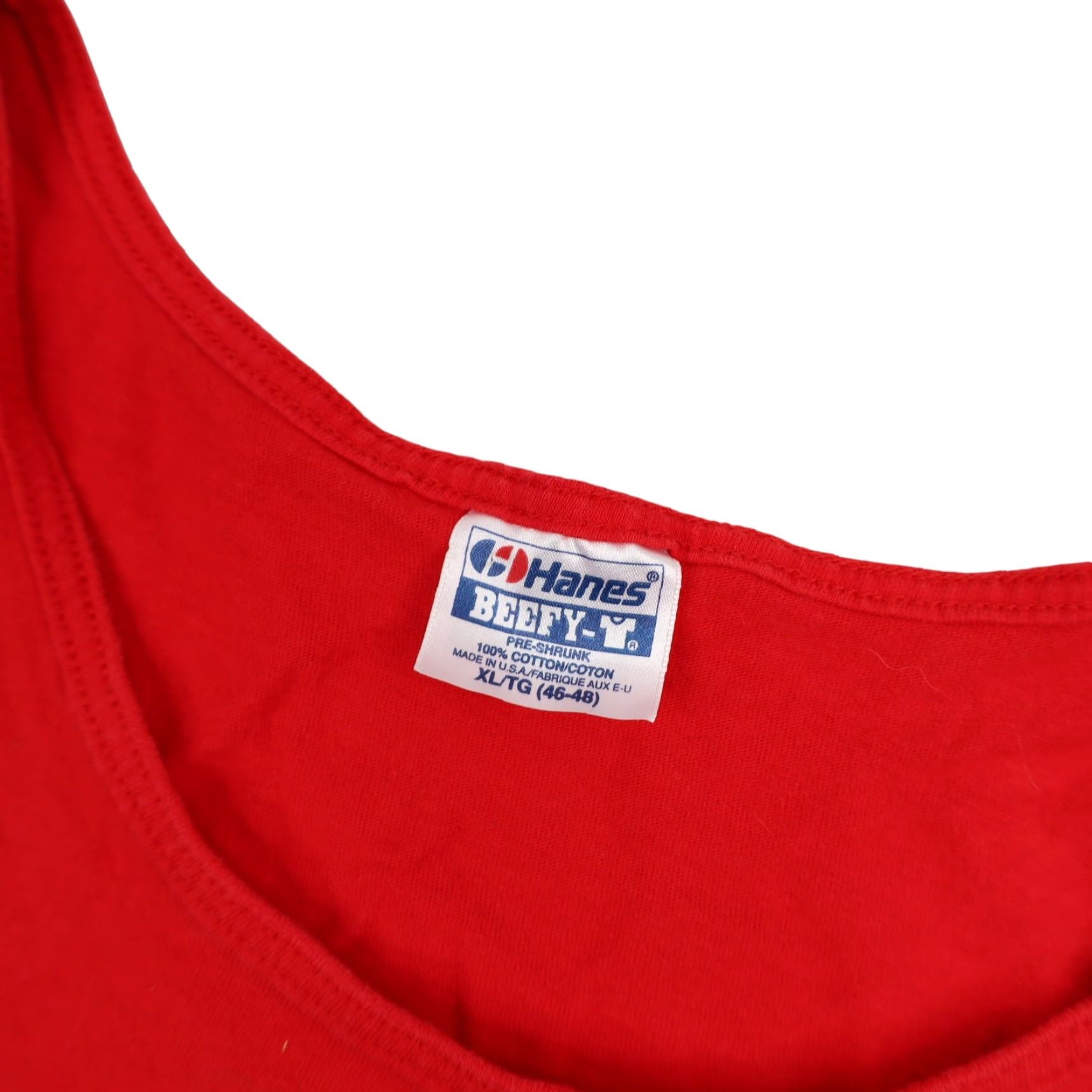 NBA VINTAGE Hanes Chicago Bulls Tank Top Shirt XL Men Red Notes 90s Graphic Hanes USA Made Basketball Mens Team NBA Size US XL / EU 56 / 4 - 4 Thumbnail