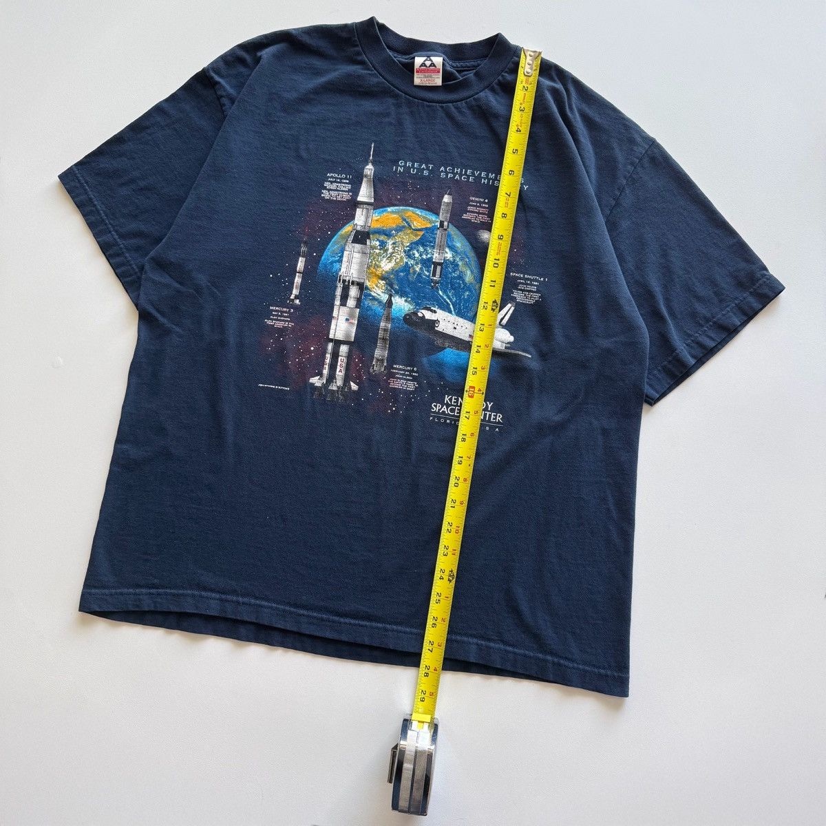 Vintage 1998 Vintage NASA US Space History Tee Size US XL / EU 56 / 4 - 7 Thumbnail