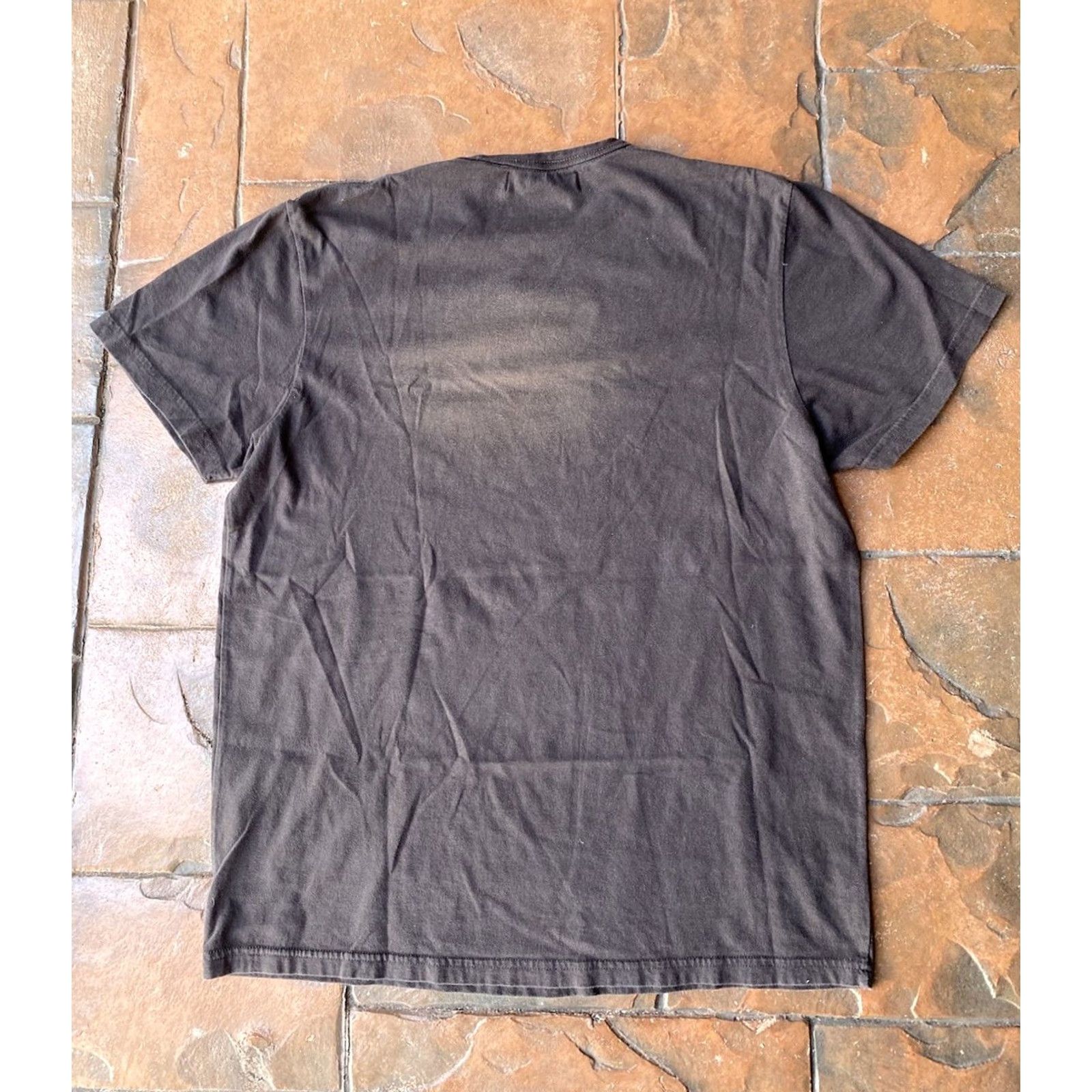Vintage VINTAGE T-SHIRT Men L Brown Cotton Skull Grunge Ed Hardy Style Y2K Skulls Size US L / EU 52-54 / 3 - 3 Thumbnail