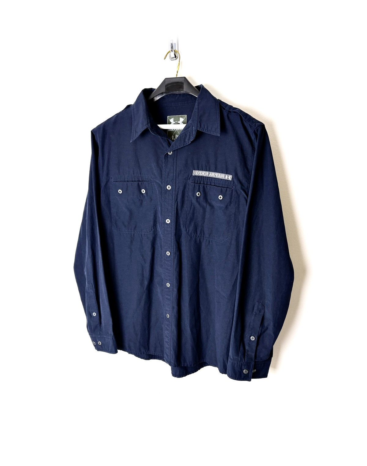 Under Armour Under Armour FW12 Military Long Sleeve Button-Up Shirt Size US L / EU 52-54 / 3 - 3 Thumbnail