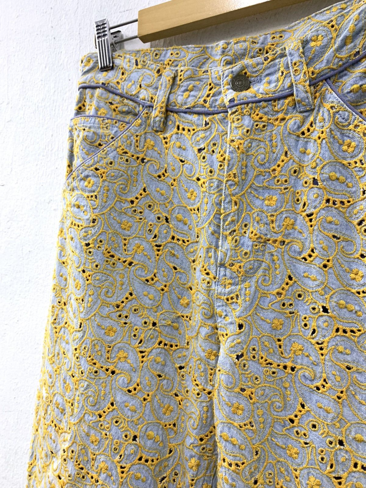 X-Girl RARE Carpenter Pants Paisley Embroidery Size 28" / US 6 / IT 42 - 11 Thumbnail