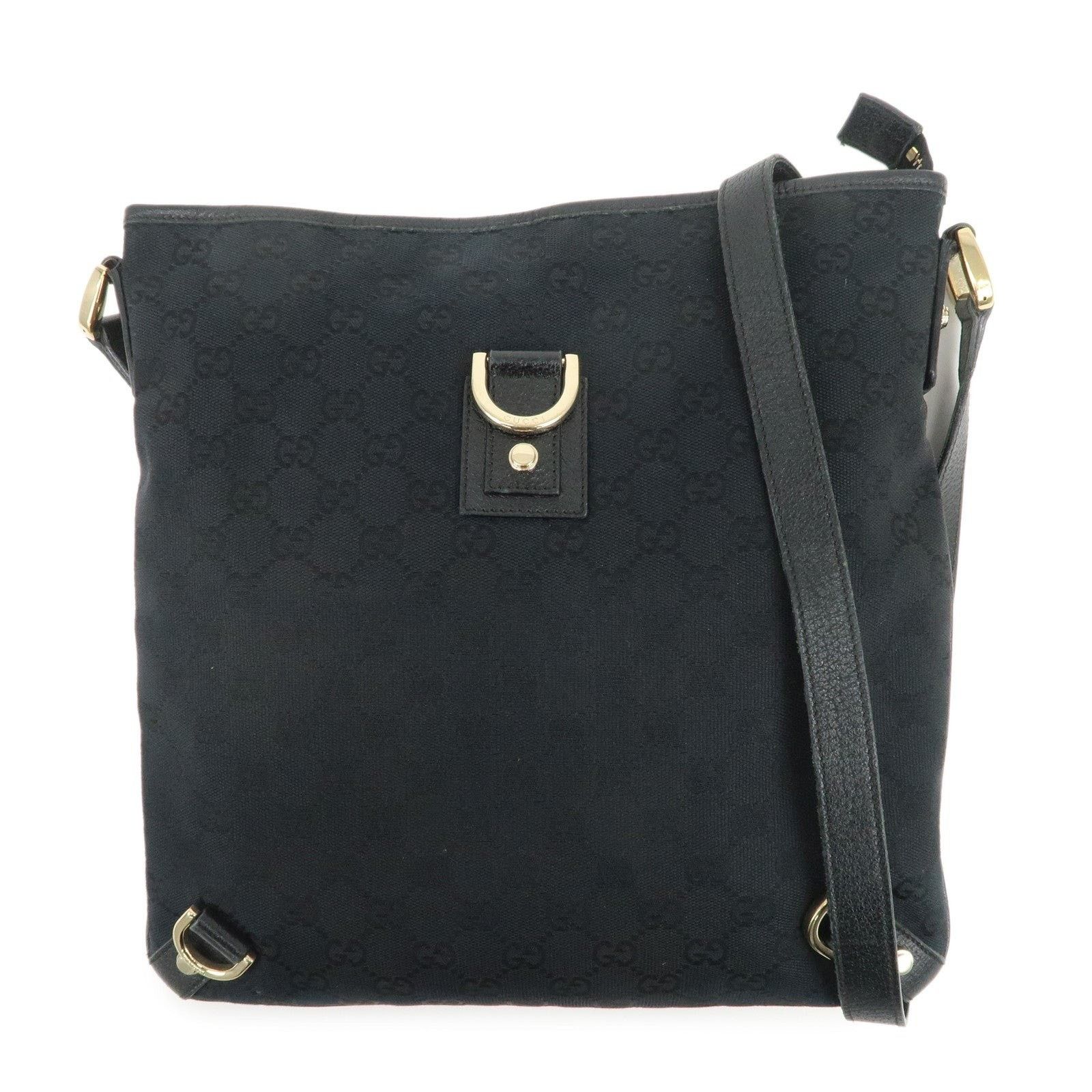 Gucci Gucci Abbey GG Canvas Crossbody Bag Black Size ONE SIZE - 1 Thumbnail