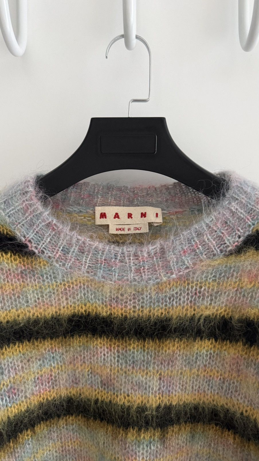 Marni Marni Striped Mohair Sweater Size US L / EU 52-54 / 3 - 2 Thumbnail