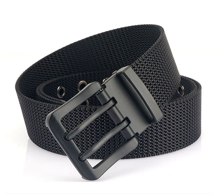 Japanese Brand Canvas Double Grommet Hole Pin Buckle Belt Size ONE SIZE - 1 Thumbnail