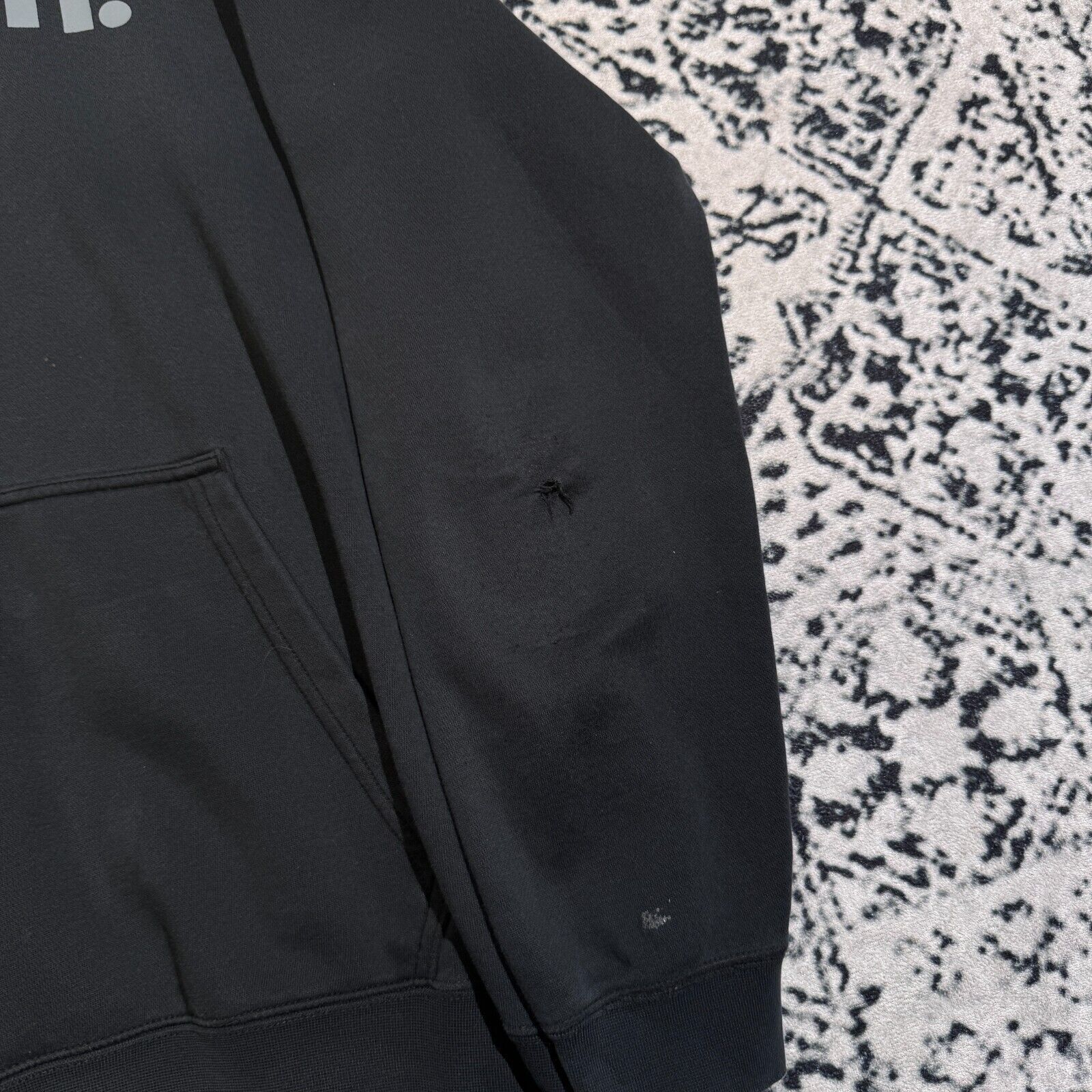 Nike × Vintage Vintage Nike Black Cotton Hoodie Size L Y2K 90s swoosh Size US L / EU 52-54 / 3 - 4 Thumbnail
