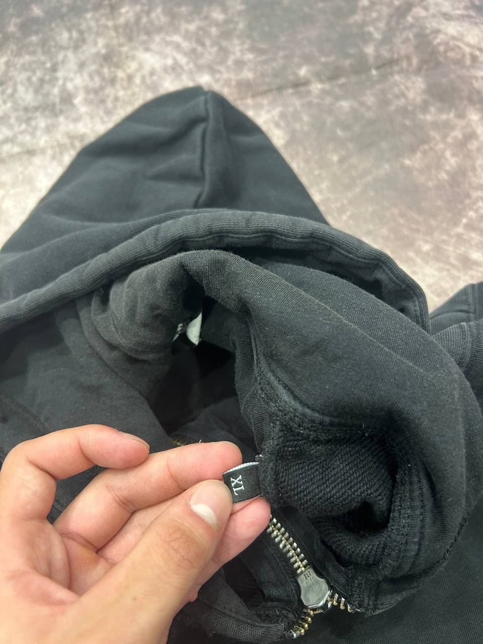 Diesel Diesel Black Eyelet Hoodie – Grommet Detail Japanese Style Size US XL / EU 56 / 4 - 8 Thumbnail