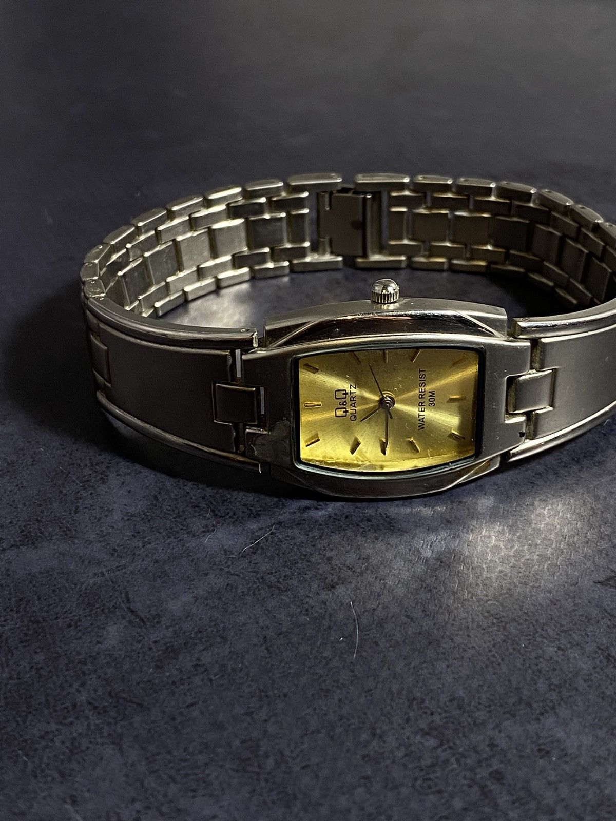 Japanese Brand Vintage Q&Q Gold Dial Watch Japan Movement Size ONE SIZE - 13 Thumbnail